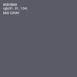 #5B5B68 - Mid Gray Color Image
